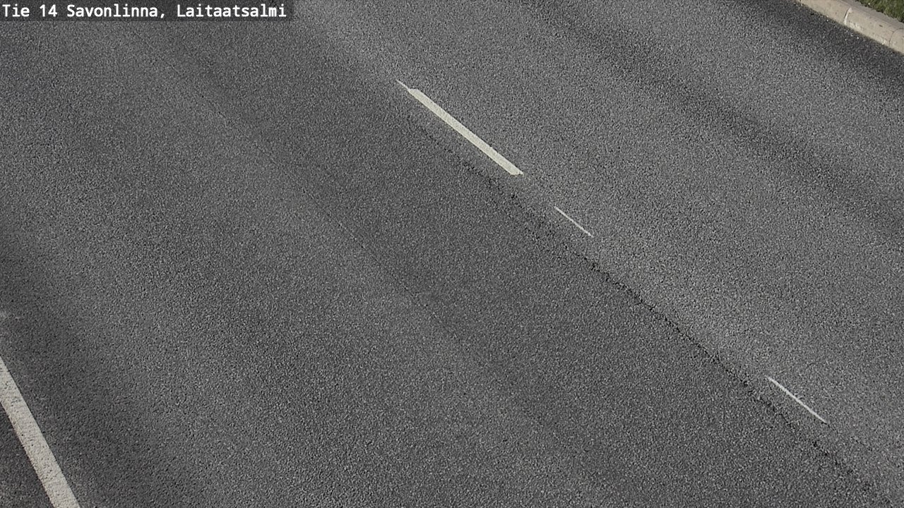 Weather Camera Image Road 14 Savonlinna, Laitaatsalmi, Savonlinna, Etelä-Savo