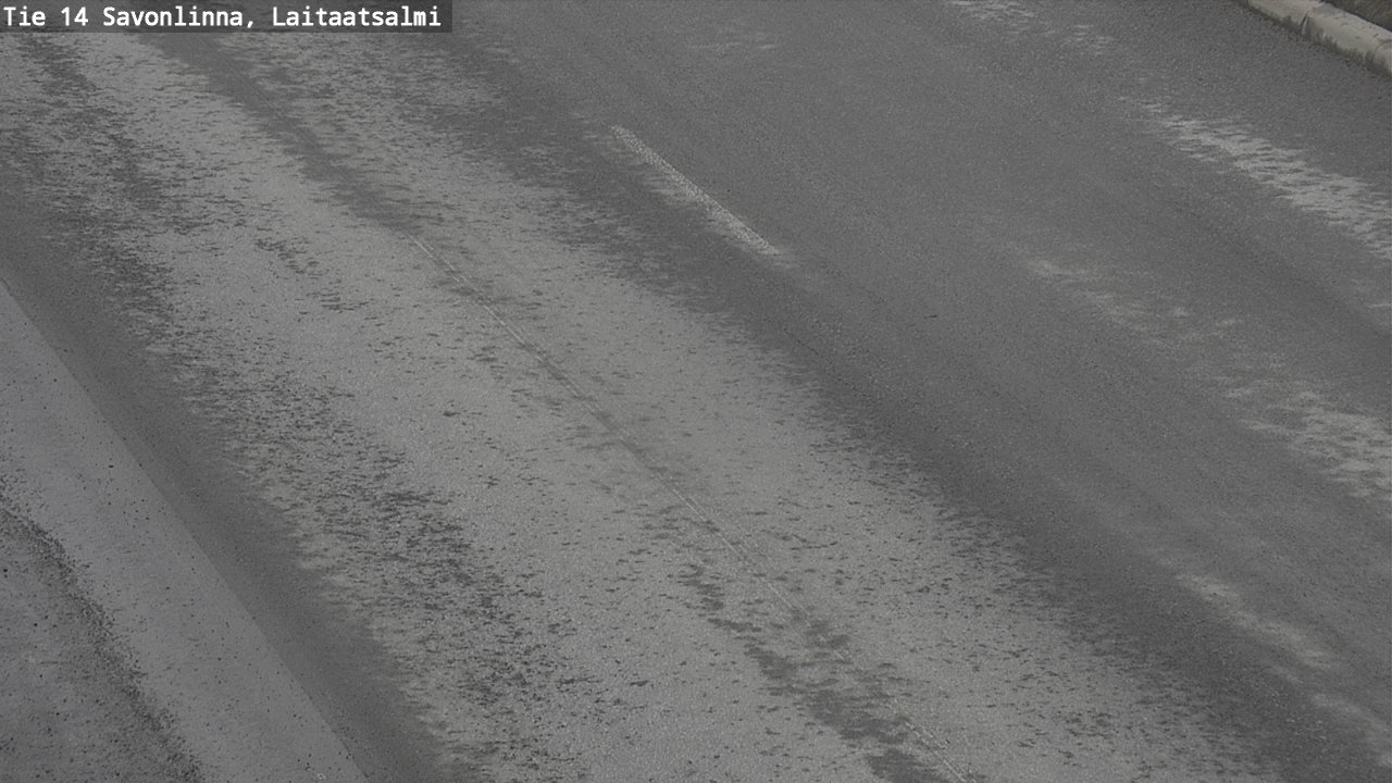 Weather Camera Image Road 14 Savonlinna, Laitaatsalmi, Savonlinna, Etelä-Savo