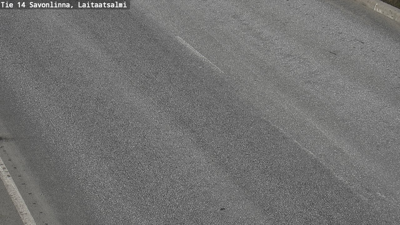 Weather Camera Image Väg 14 Nyslott, Laitaatsalmi, Savonlinna, Etelä-Savo