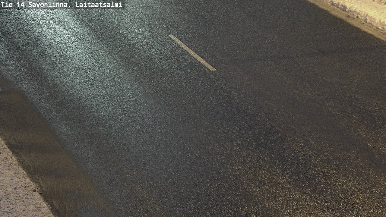Weather Camera Image Väg 14 Nyslott, Laitaatsalmi, Savonlinna, Etelä-Savo