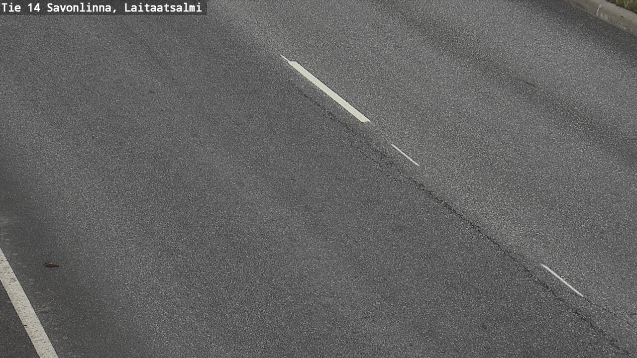 Weather Camera Image Road 14 Savonlinna, Laitaatsalmi, Savonlinna, Etelä-Savo