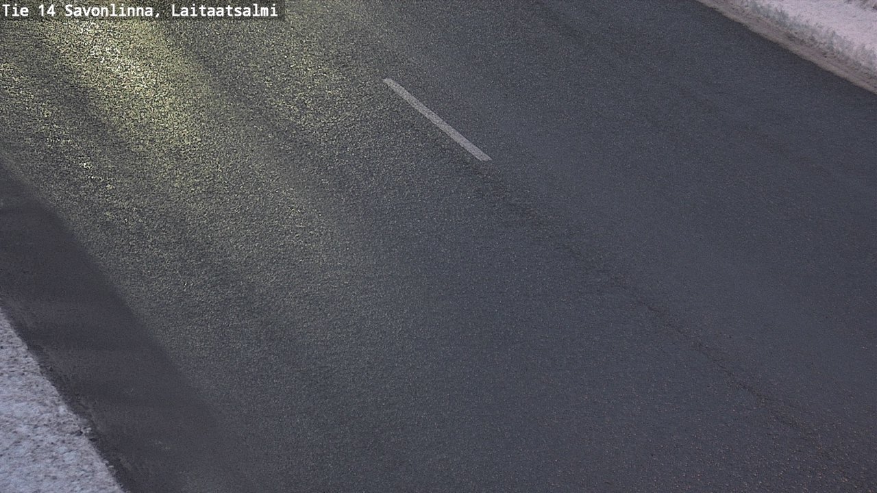 Weather Camera Image Väg 14 Nyslott, Laitaatsalmi, Savonlinna, Etelä-Savo