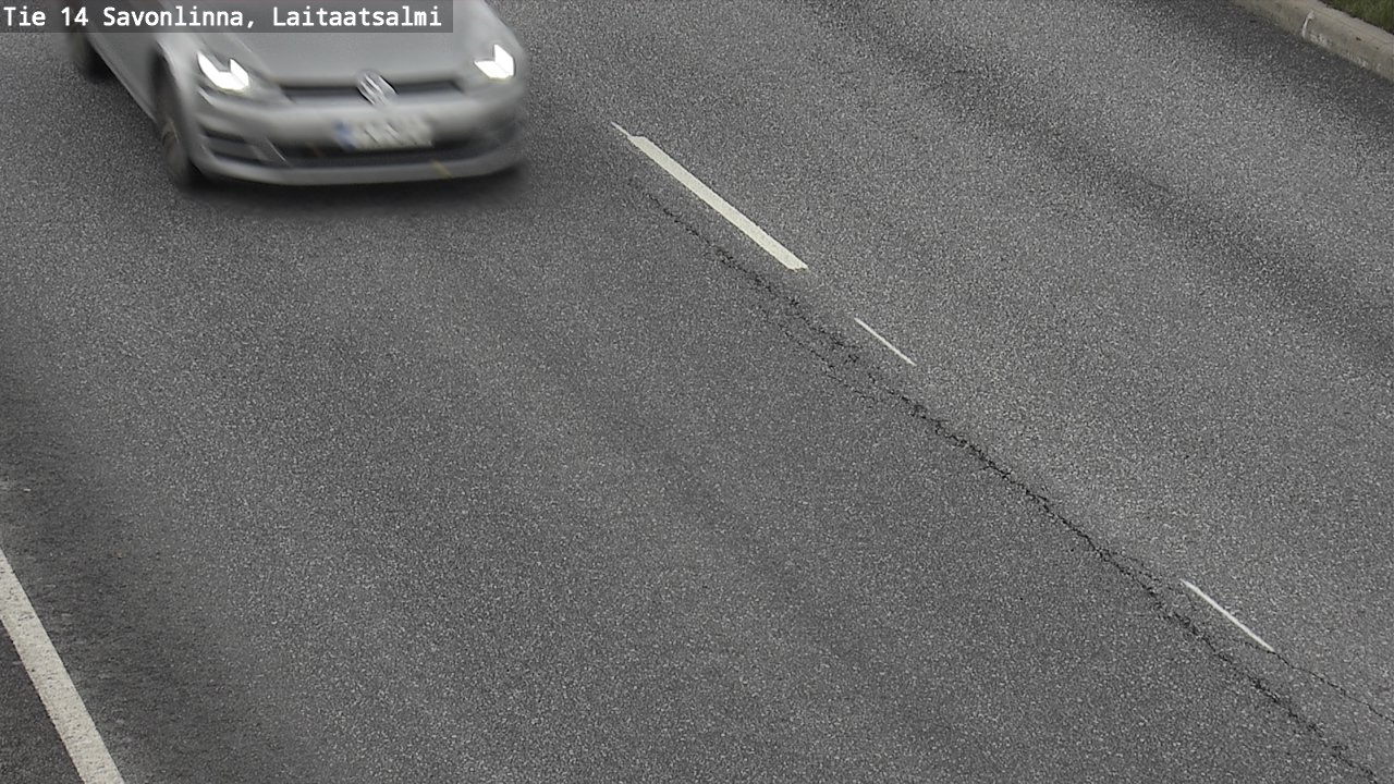 Weather Camera Image Väg 14 Nyslott, Laitaatsalmi, Savonlinna, Etelä-Savo