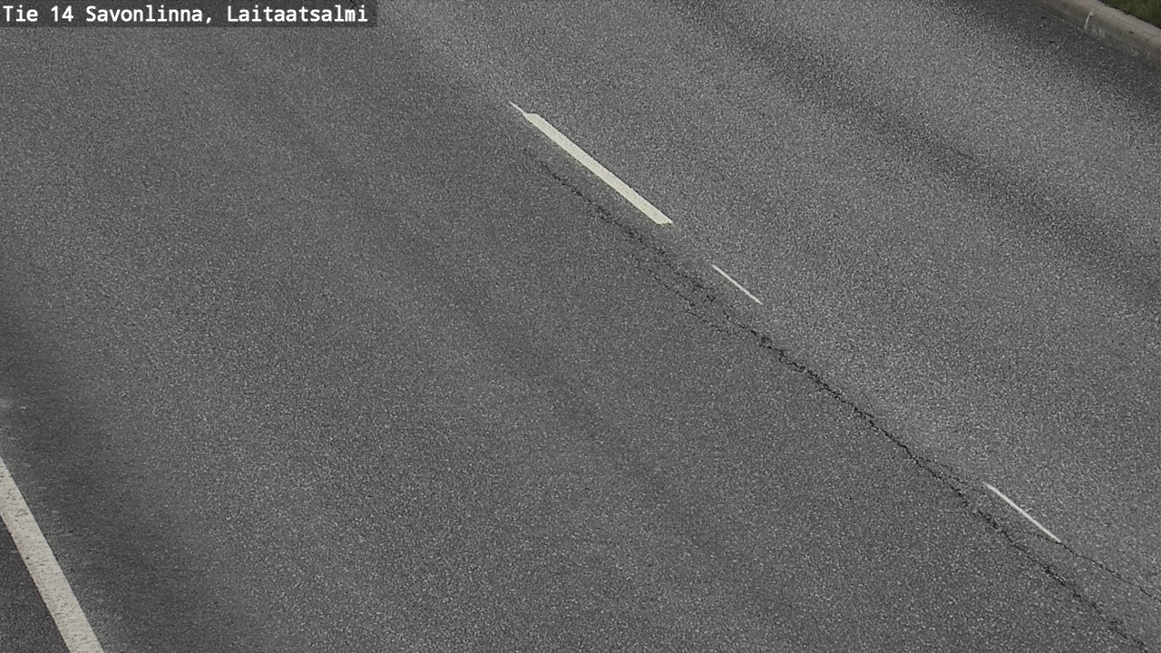 Weather Camera Image Väg 14 Nyslott, Laitaatsalmi, Savonlinna, Etelä-Savo