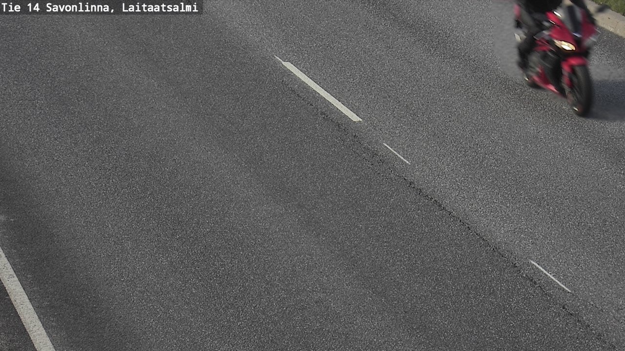 Weather Camera Image Road 14 Savonlinna, Laitaatsalmi, Savonlinna, Etelä-Savo