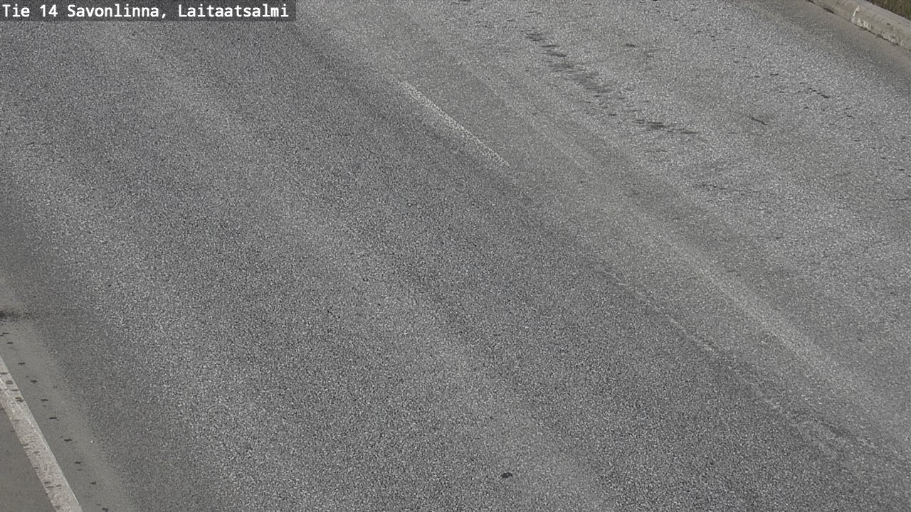 Weather Camera Image Väg 14 Nyslott, Laitaatsalmi, Savonlinna, Etelä-Savo