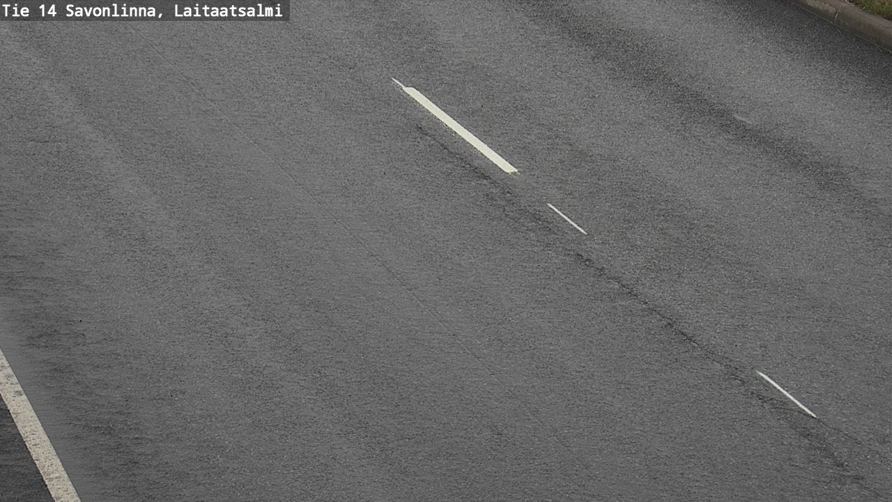 Weather Camera Image Road 14 Savonlinna, Laitaatsalmi, Savonlinna, Etelä-Savo