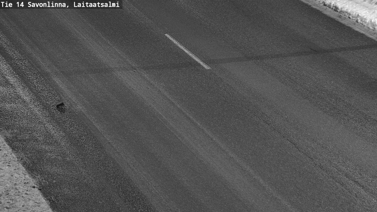 Weather Camera Image Väg 14 Nyslott, Laitaatsalmi, Savonlinna, Etelä-Savo
