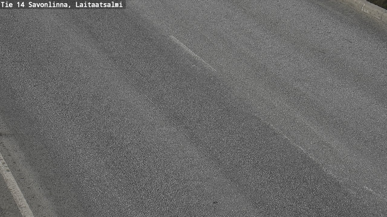 Weather Camera Image Väg 14 Nyslott, Laitaatsalmi, Savonlinna, Etelä-Savo
