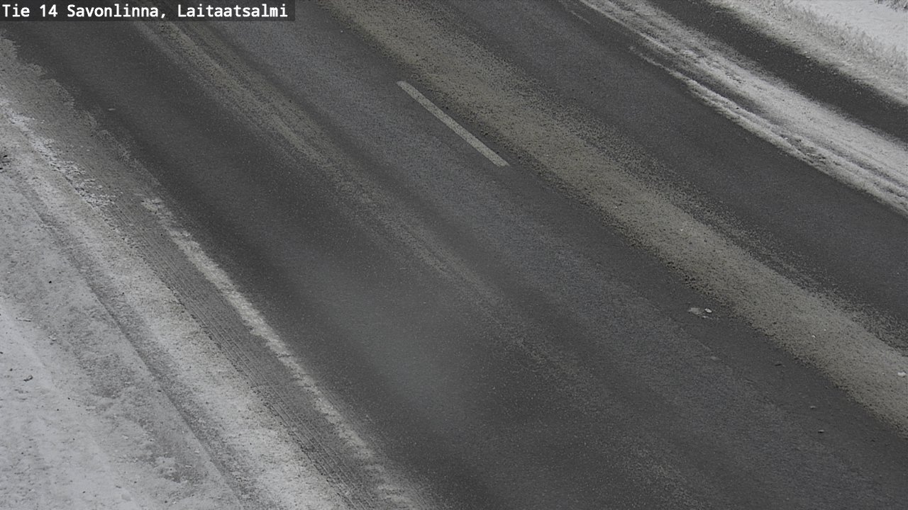 Weather Camera Image Väg 14 Nyslott, Laitaatsalmi, Savonlinna, Etelä-Savo