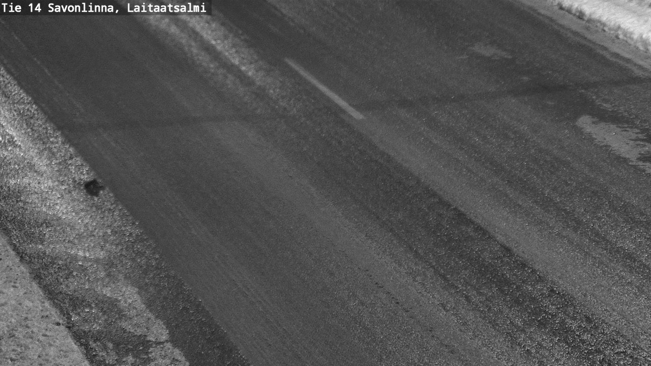 Weather Camera Image Väg 14 Nyslott, Laitaatsalmi, Savonlinna, Etelä-Savo