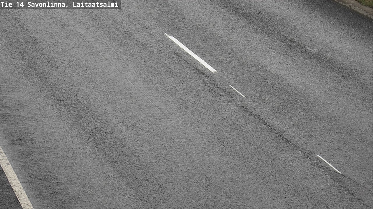 Weather Camera Image Road 14 Savonlinna, Laitaatsalmi, Savonlinna, Etelä-Savo