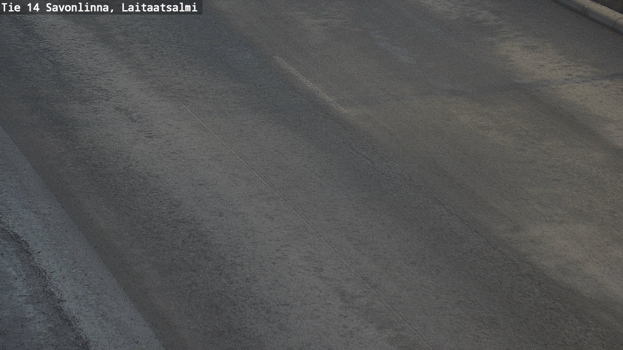 Weather Camera Image Road 14 Savonlinna, Laitaatsalmi, Savonlinna, Etelä-Savo