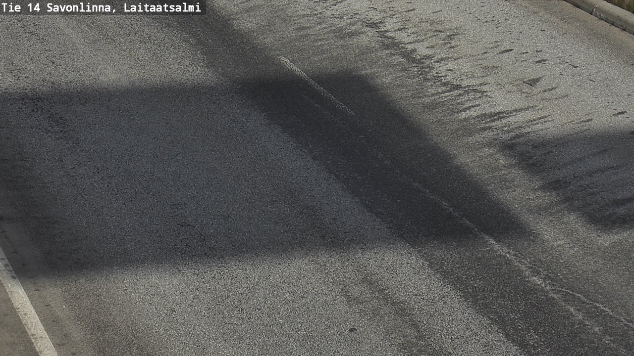 Weather Camera Image Väg 14 Nyslott, Laitaatsalmi, Savonlinna, Etelä-Savo