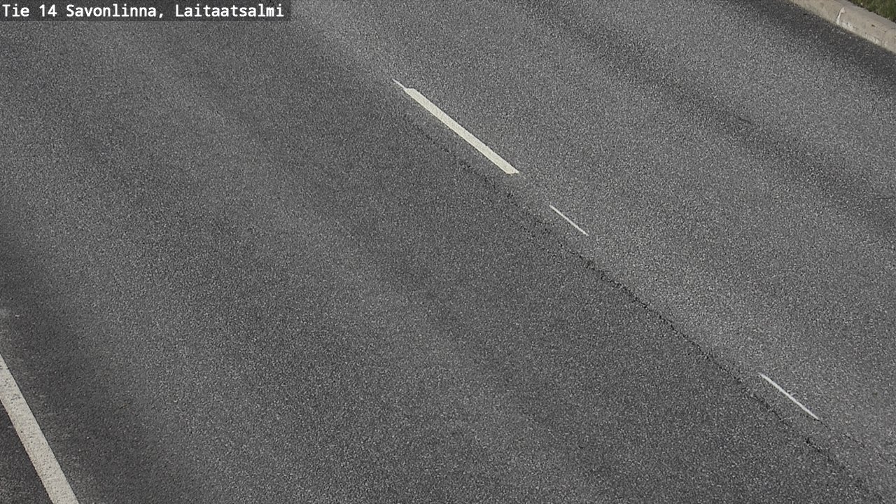 Weather Camera Image Road 14 Savonlinna, Laitaatsalmi, Savonlinna, Etelä-Savo