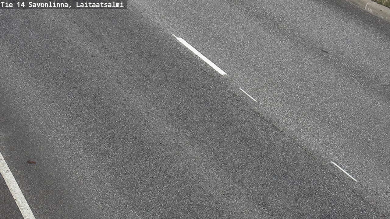 Weather Camera Image Road 14 Savonlinna, Laitaatsalmi, Savonlinna, Etelä-Savo