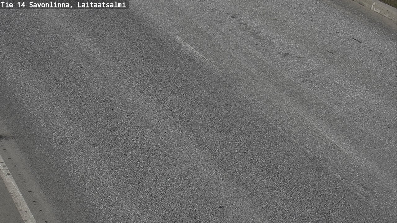 Weather Camera Image Väg 14 Nyslott, Laitaatsalmi, Savonlinna, Etelä-Savo