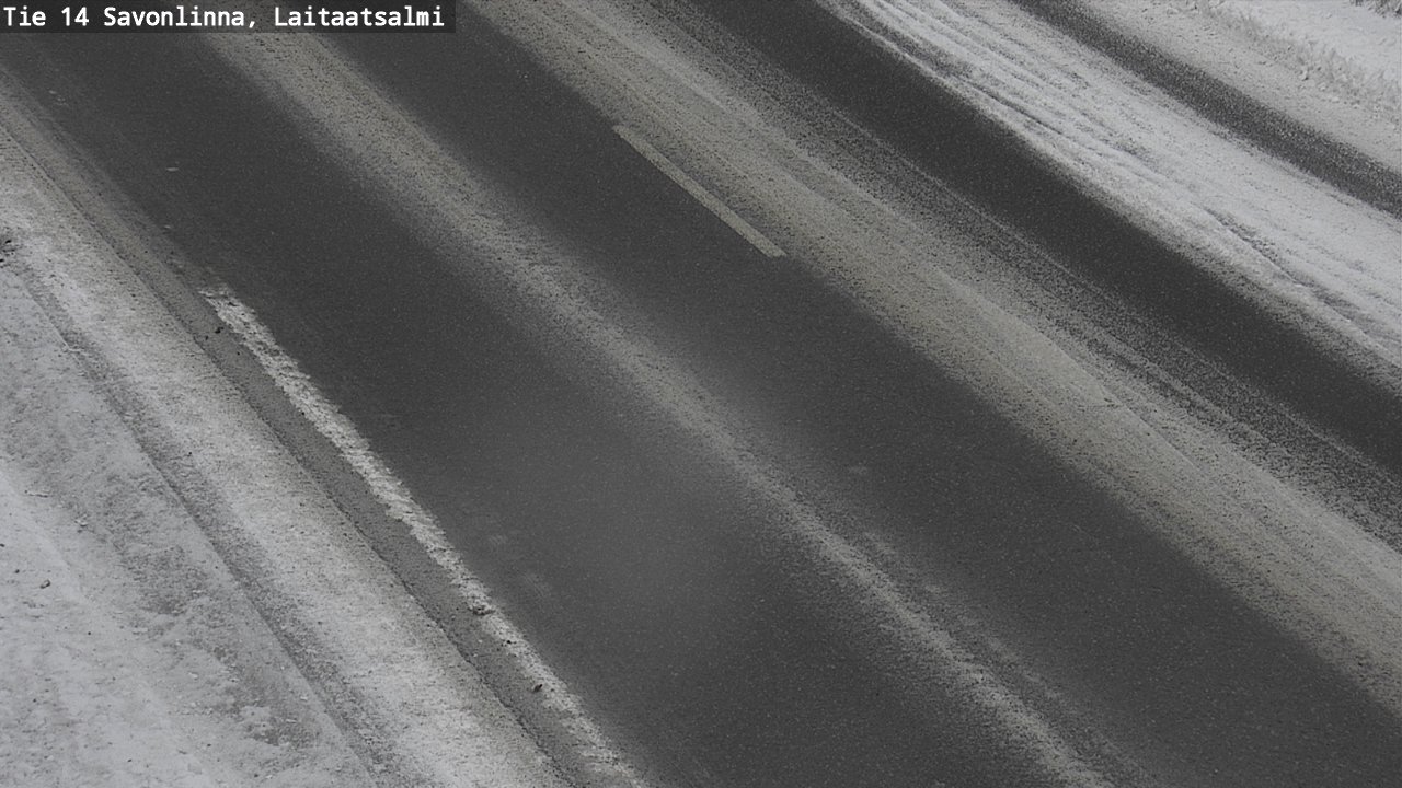 Weather Camera Image Väg 14 Nyslott, Laitaatsalmi, Savonlinna, Etelä-Savo