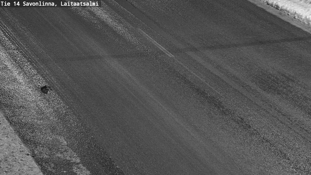 Weather Camera Image Väg 14 Nyslott, Laitaatsalmi, Savonlinna, Etelä-Savo