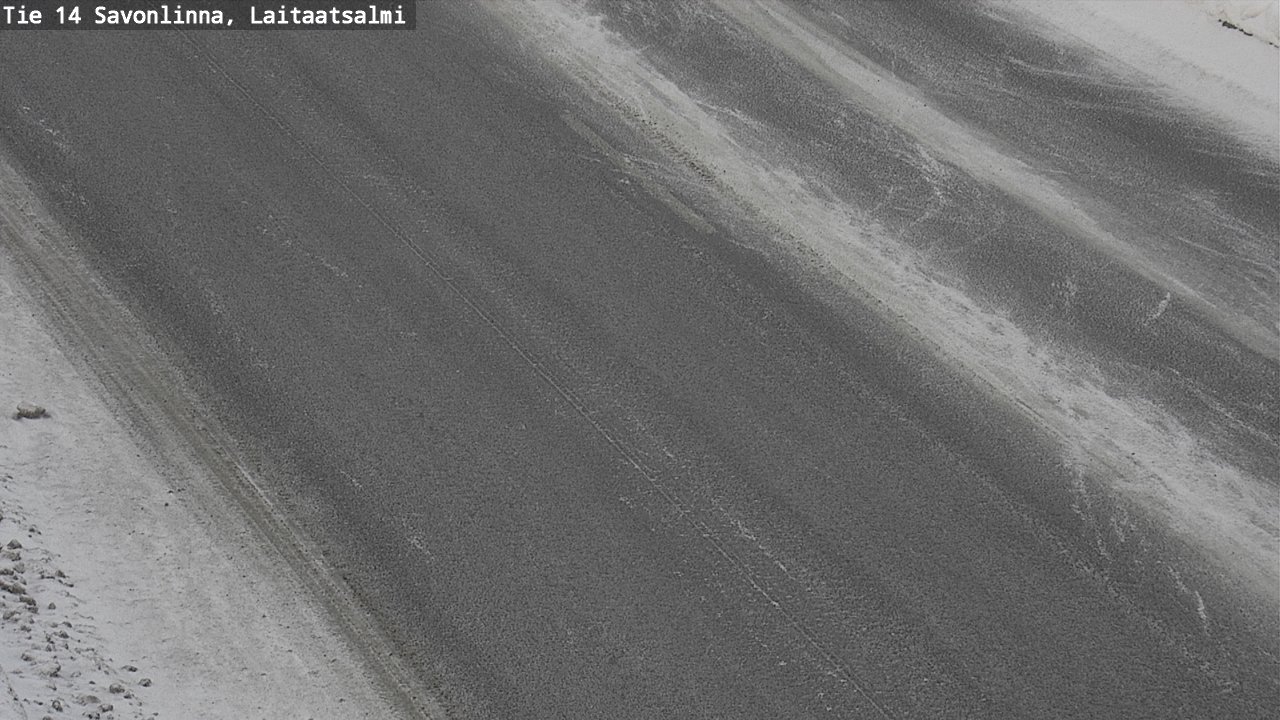 Weather Camera Image Väg 14 Nyslott, Laitaatsalmi, Savonlinna, Etelä-Savo
