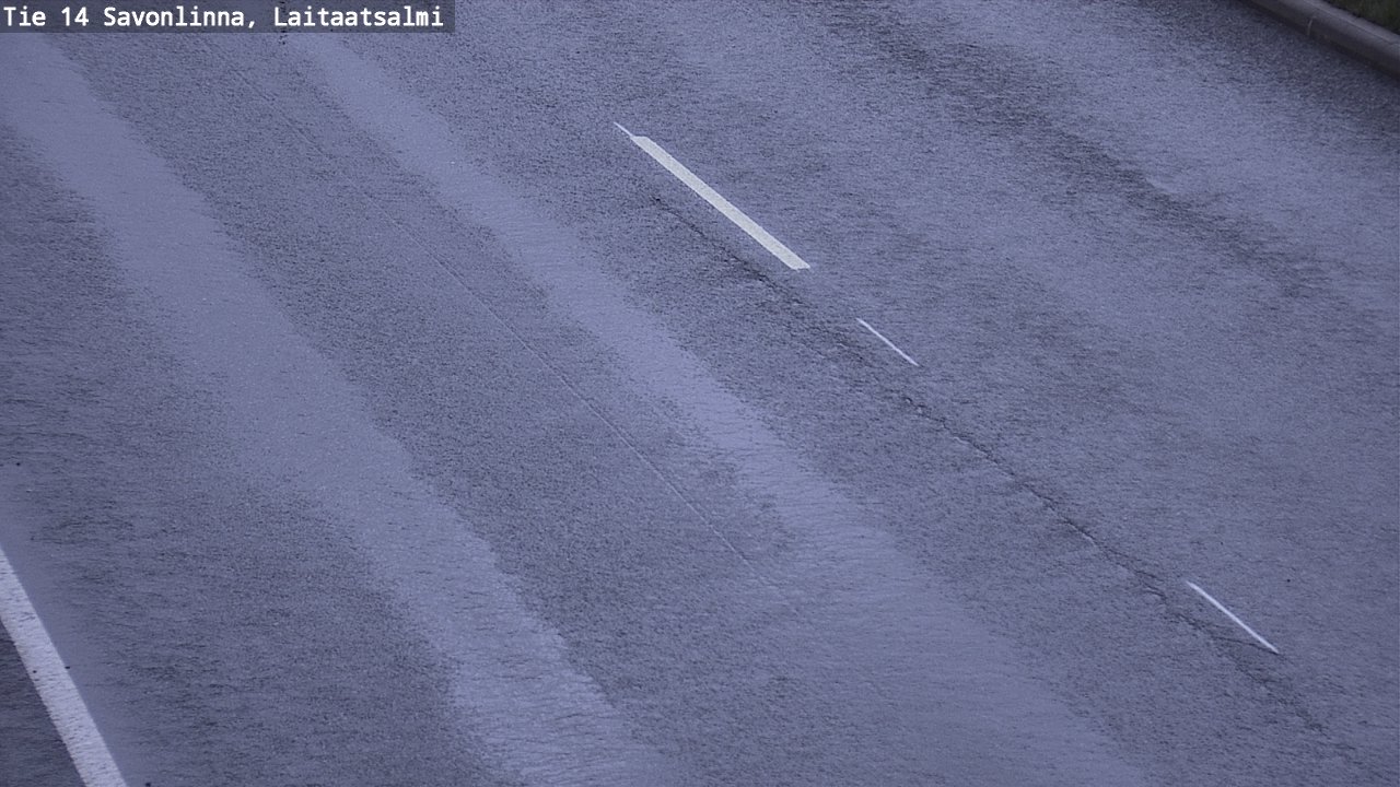 Weather Camera Image Väg 14 Nyslott, Laitaatsalmi, Savonlinna, Etelä-Savo