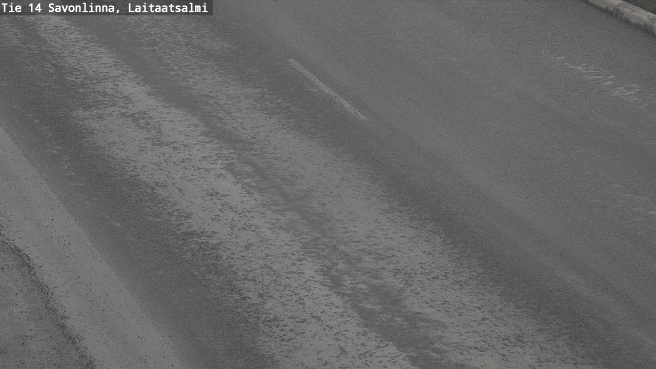 Weather Camera Image Road 14 Savonlinna, Laitaatsalmi, Savonlinna, Etelä-Savo