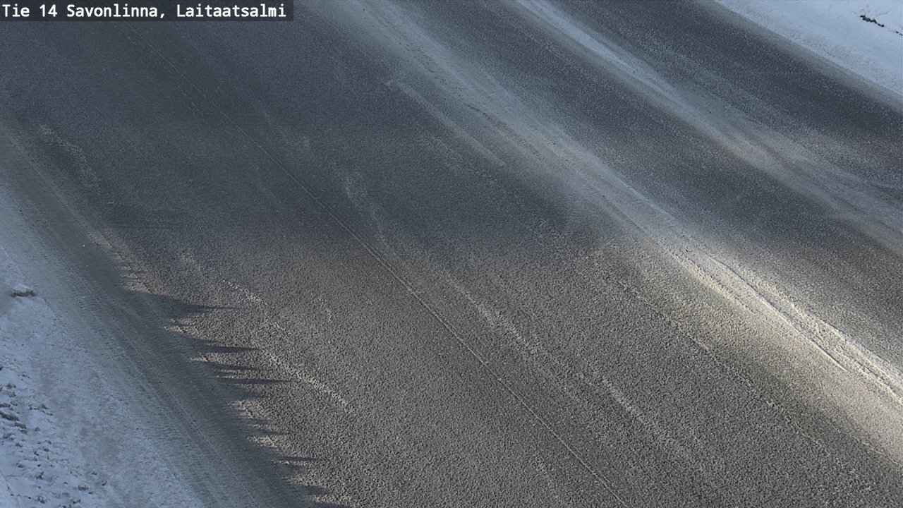 Weather Camera Image Road 14 Savonlinna, Laitaatsalmi, Savonlinna, Etelä-Savo