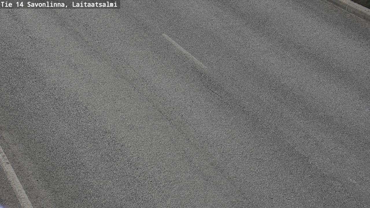 Weather Camera Image Väg 14 Nyslott, Laitaatsalmi, Savonlinna, Etelä-Savo