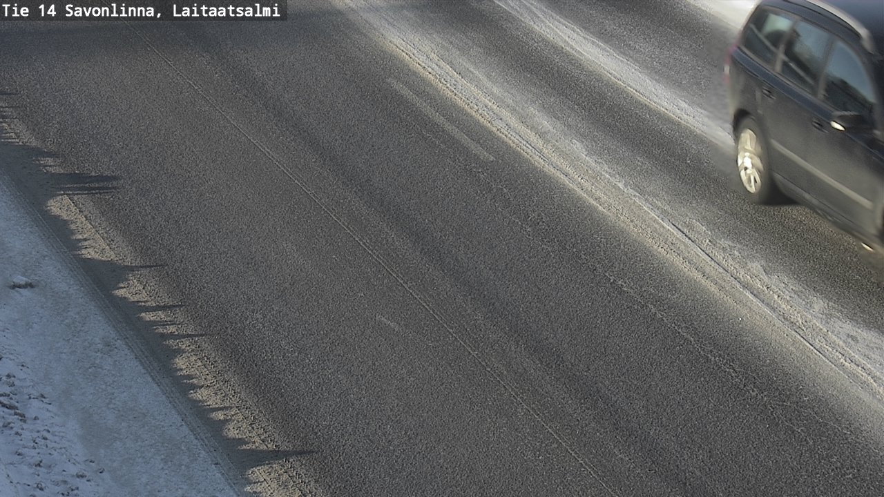 Weather Camera Image Väg 14 Nyslott, Laitaatsalmi, Savonlinna, Etelä-Savo
