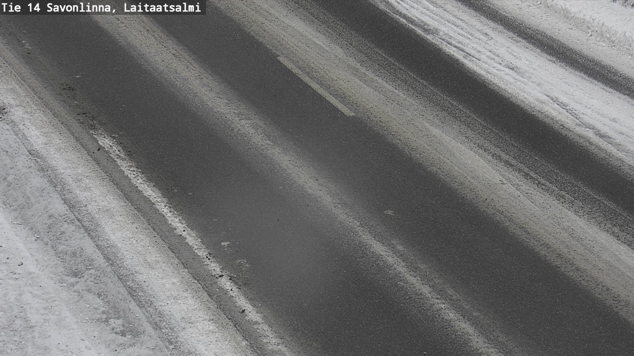Weather Camera Image Väg 14 Nyslott, Laitaatsalmi, Savonlinna, Etelä-Savo