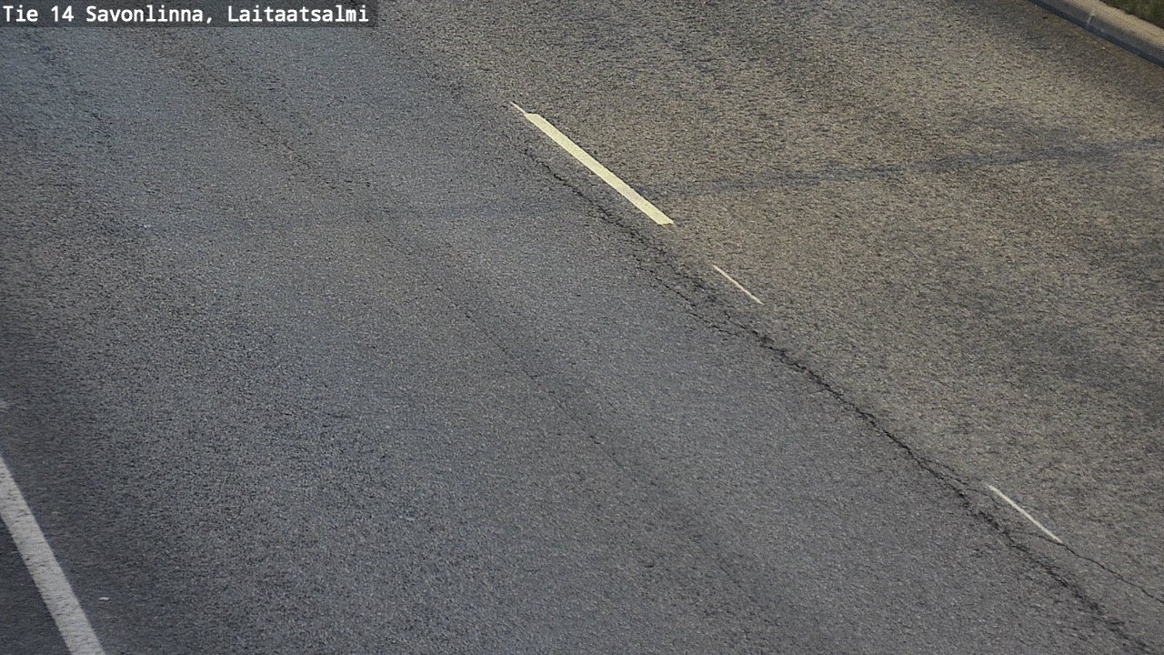 Weather Camera Image Väg 14 Nyslott, Laitaatsalmi, Savonlinna, Etelä-Savo