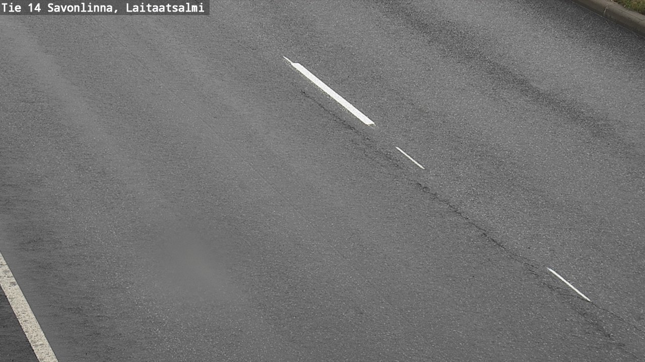 Weather Camera Image Road 14 Savonlinna, Laitaatsalmi, Savonlinna, Etelä-Savo