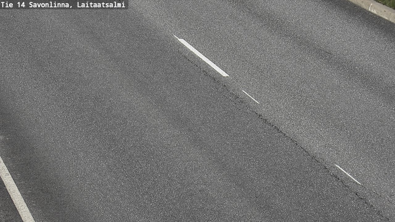Weather Camera Image Road 14 Savonlinna, Laitaatsalmi, Savonlinna, Etelä-Savo