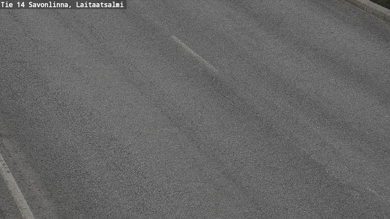 Weather Camera Image Väg 14 Nyslott, Laitaatsalmi, Savonlinna, Etelä-Savo