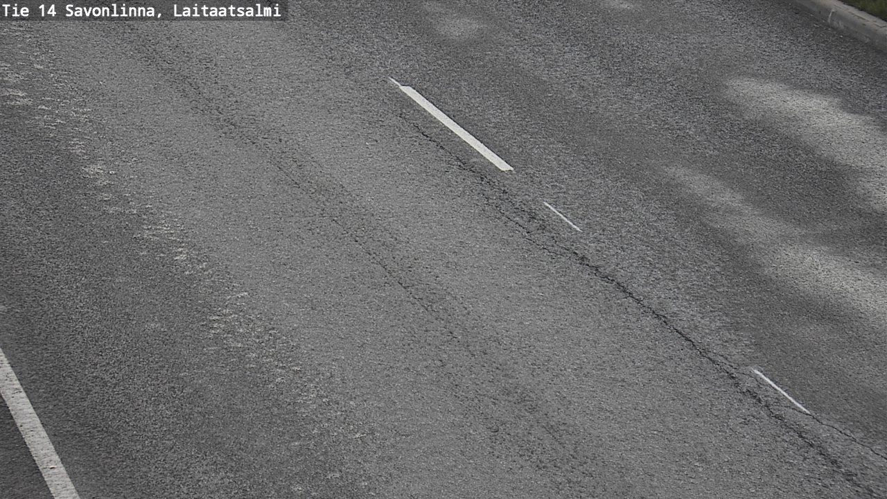 Weather Camera Image Väg 14 Nyslott, Laitaatsalmi, Savonlinna, Etelä-Savo