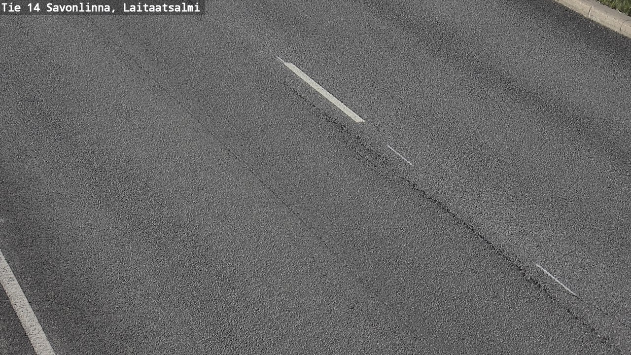 Weather Camera Image Road 14 Savonlinna, Laitaatsalmi, Savonlinna, Etelä-Savo