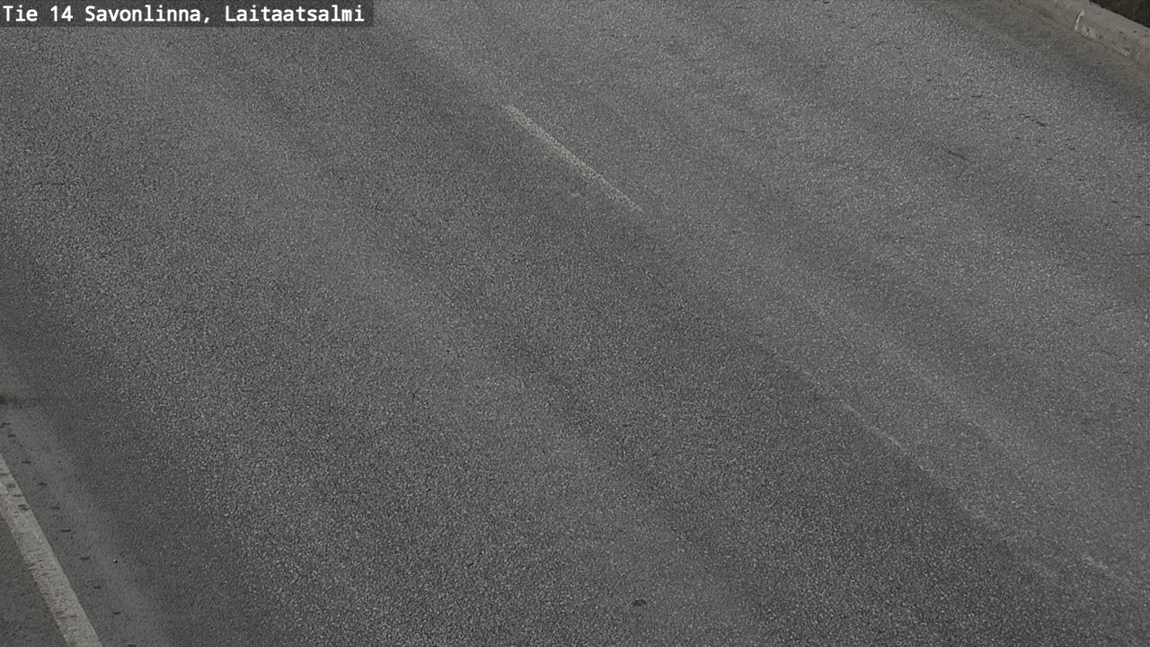 Weather Camera Image Väg 14 Nyslott, Laitaatsalmi, Savonlinna, Etelä-Savo