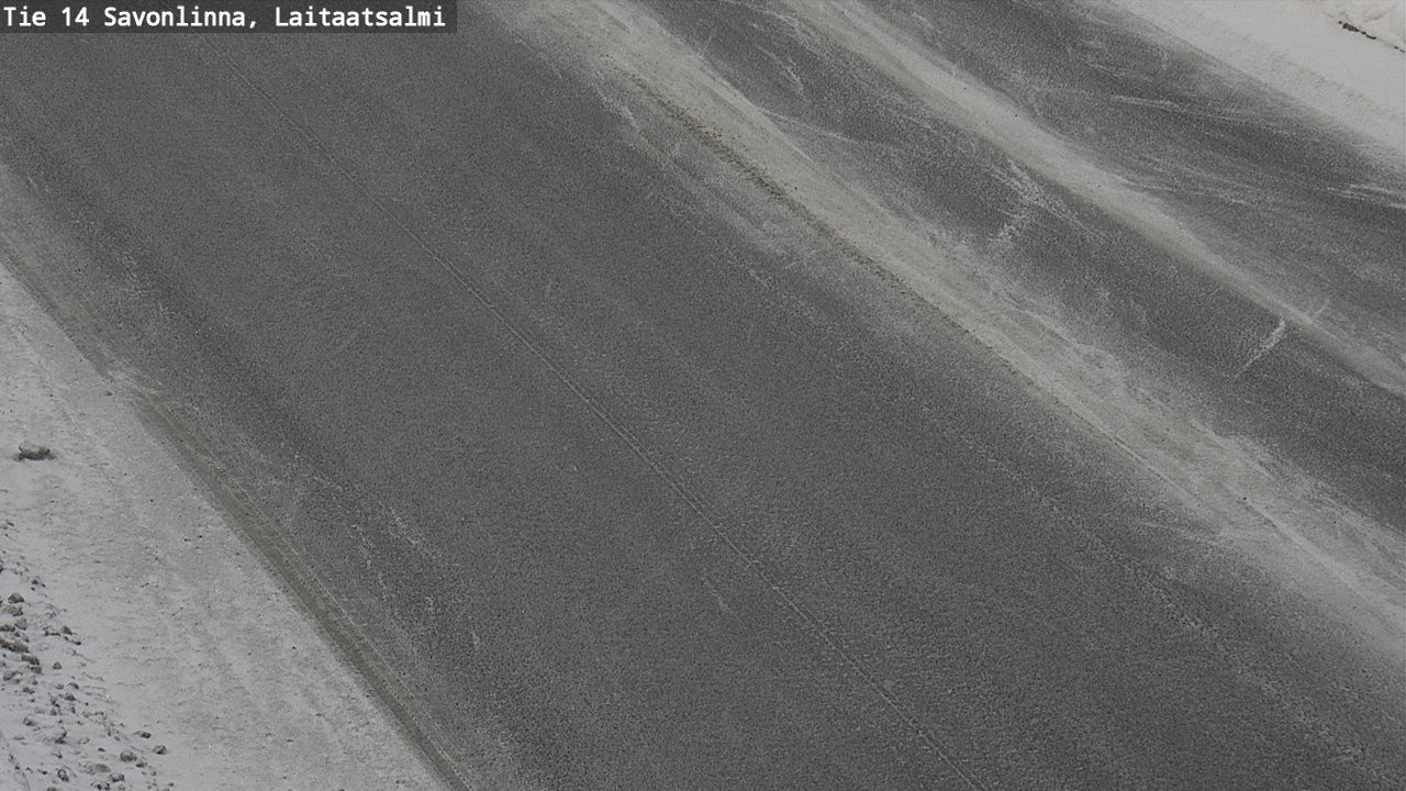 Weather Camera Image Väg 14 Nyslott, Laitaatsalmi, Savonlinna, Etelä-Savo