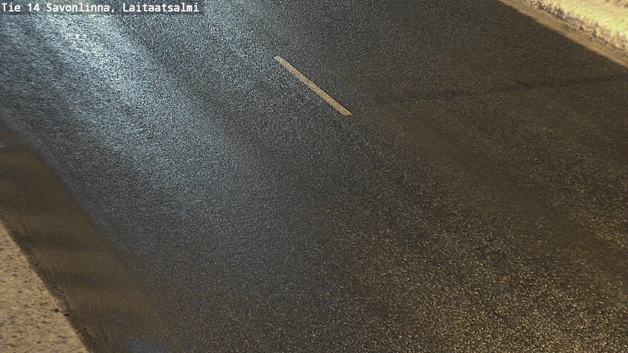 Weather Camera Image Väg 14 Nyslott, Laitaatsalmi, Savonlinna, Etelä-Savo