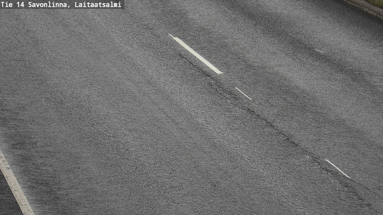 Weather Camera Image Road 14 Savonlinna, Laitaatsalmi, Savonlinna, Etelä-Savo