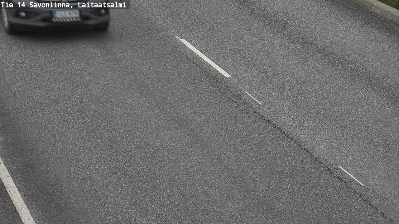 Weather Camera Image Väg 14 Nyslott, Laitaatsalmi, Savonlinna, Etelä-Savo