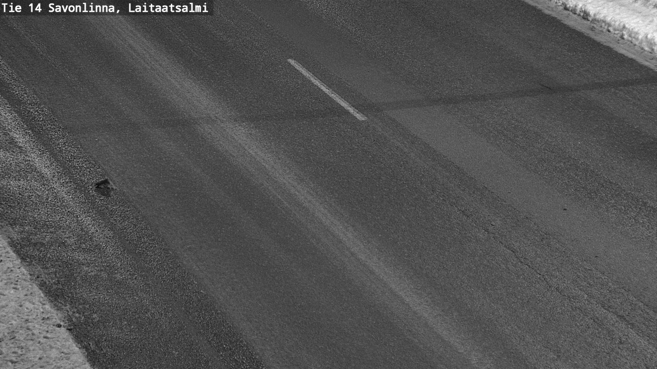 Weather Camera Image Väg 14 Nyslott, Laitaatsalmi, Savonlinna, Etelä-Savo