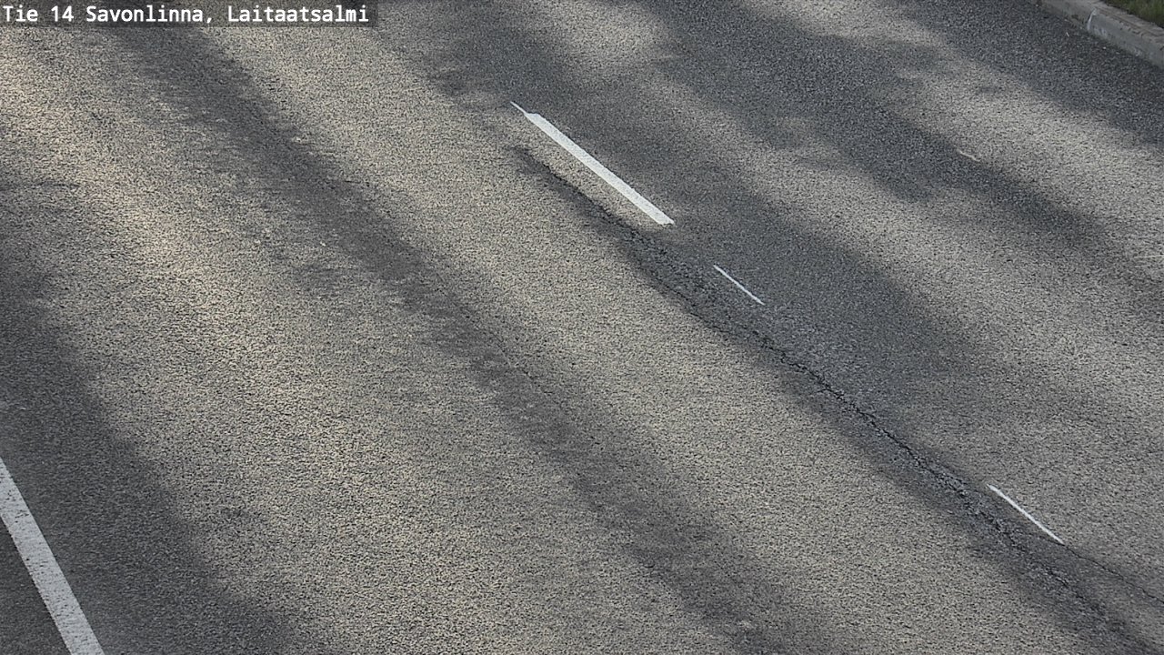 Weather Camera Image Väg 14 Nyslott, Laitaatsalmi, Savonlinna, Etelä-Savo