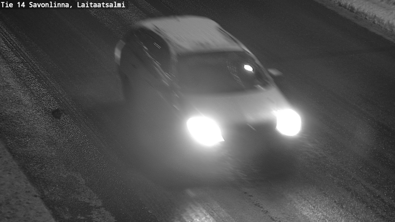 Weather Camera Image Väg 14 Nyslott, Laitaatsalmi, Savonlinna, Etelä-Savo