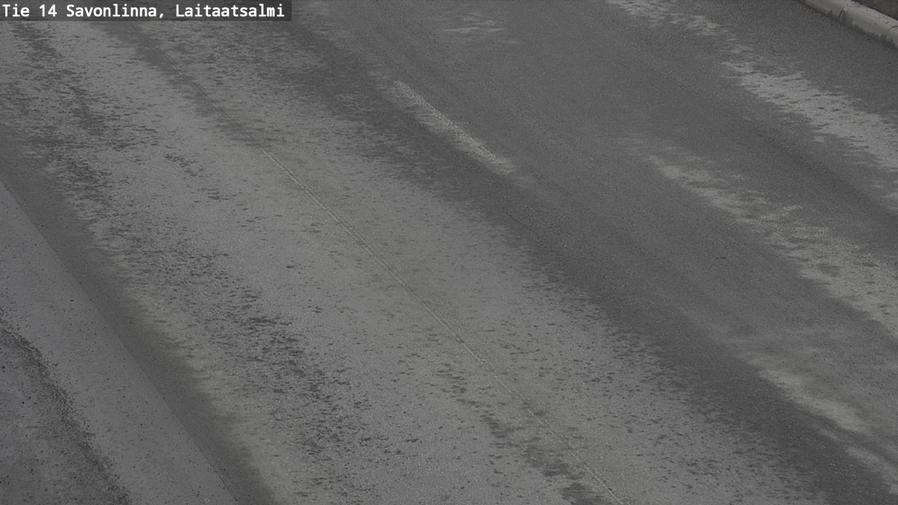 Weather Camera Image Road 14 Savonlinna, Laitaatsalmi, Savonlinna, Etelä-Savo
