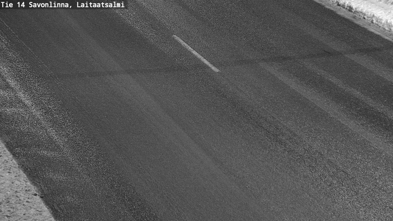 Weather Camera Image Väg 14 Nyslott, Laitaatsalmi, Savonlinna, Etelä-Savo