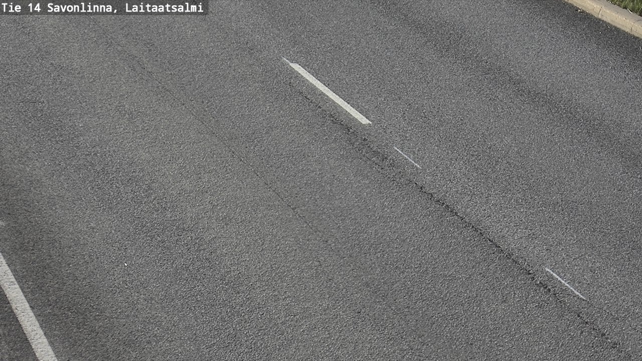 Weather Camera Image Road 14 Savonlinna, Laitaatsalmi, Savonlinna, Etelä-Savo