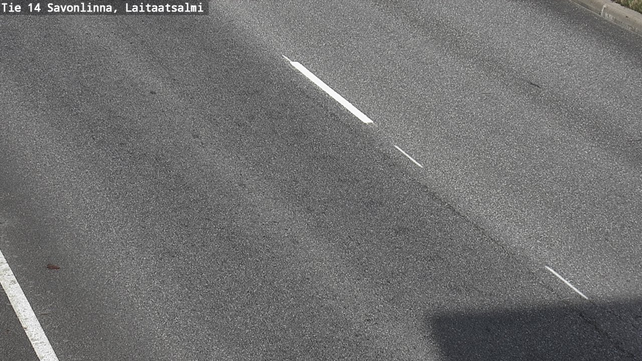 Weather Camera Image Road 14 Savonlinna, Laitaatsalmi, Savonlinna, Etelä-Savo