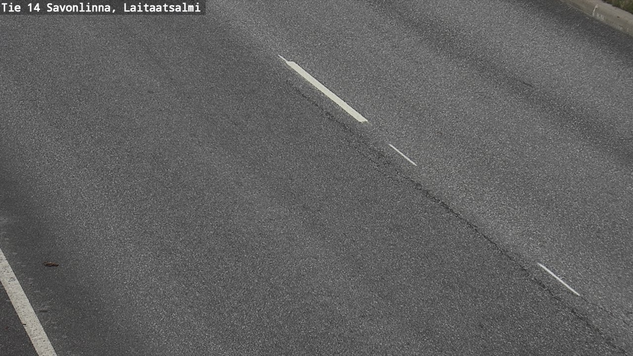 Weather Camera Image Väg 14 Nyslott, Laitaatsalmi, Savonlinna, Etelä-Savo