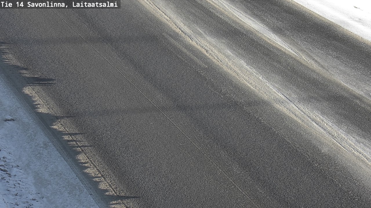 Weather Camera Image Väg 14 Nyslott, Laitaatsalmi, Savonlinna, Etelä-Savo